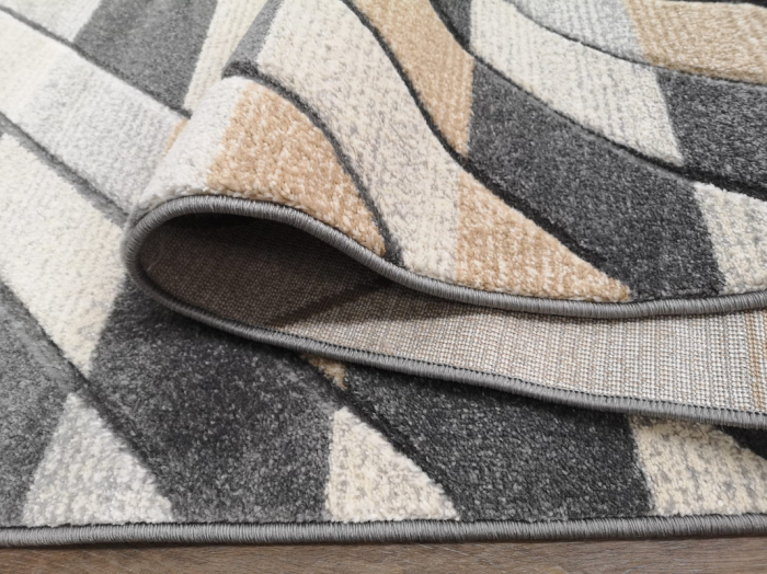 Covor Carvino, 120 x 170 Gri Deschis/Caramel 1881A [2]