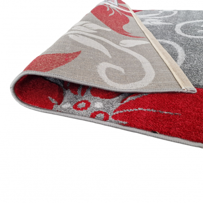 Covor Carvino, 160 x 230 Gri Deschis/Rosu 1884A [2]