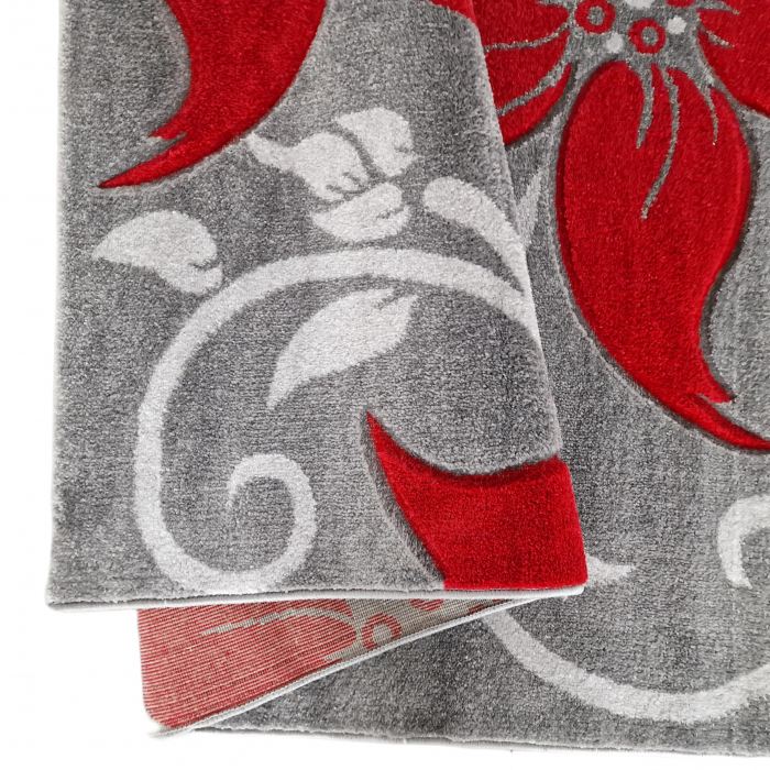 Covor Carvino, 160 x 230 Gri Deschis/Rosu 1884A [5]