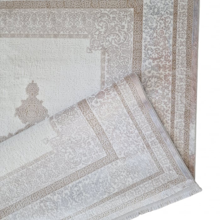 Covor clasic antiderapant Bonny , 00101, 200 x 290 cm, Crem Ivory, Grosime 5mm [4]