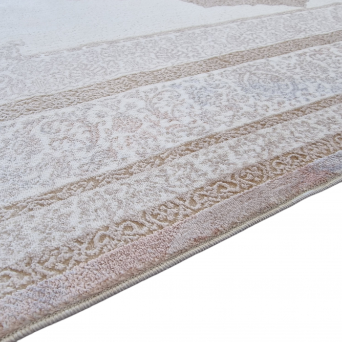 Covor clasic antiderapant Bonny , 00101, 200 x 290 cm, Crem Ivory, Grosime 5mm [8]