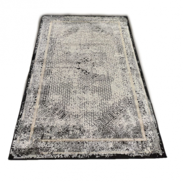 Covor Florance 120 x 180 Abstract Negru/Gri US020 [6]