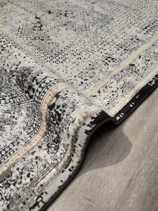 Covor Florance 120 x 180 Abstract Negru/Gri US020 [4]