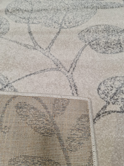 Covor Frize 60 x 110 Gri Frunze f3879/a6/ct [4]