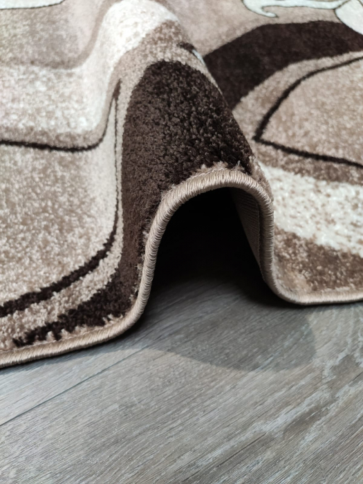 Covor Frize 80 x 150 Floral Maro/Crem f1673/z7/es [4]