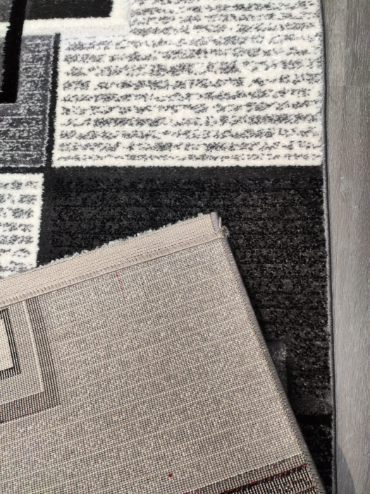 Covor Jeyda 80 x 150 Geometric Gri Inchis/Deschis F0215 [4]