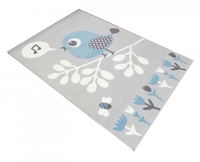 Covor Kids 100 x 150 Pasare Albastru/Gri 53.3722 95842 [5]