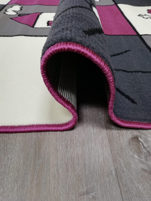 Covor Kids, 120 x 170, Gri/Violet, 53.2483 56955 [4]