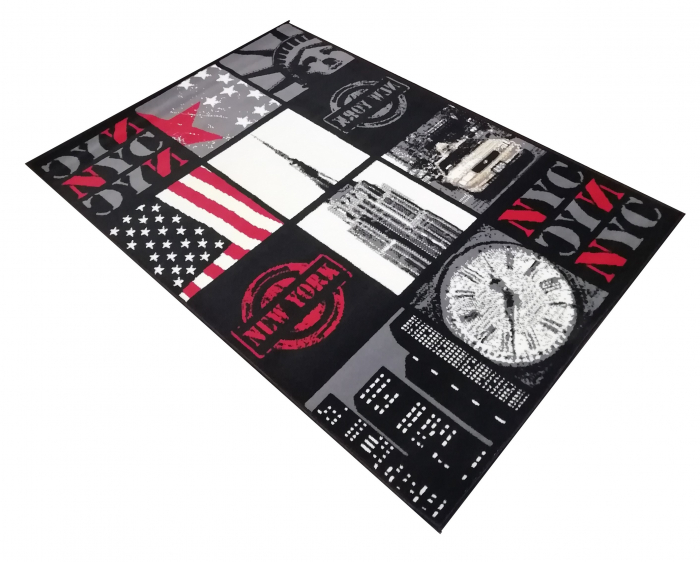 Covor Kids 120 x 170 New York Rosu/Negru 53.1949 51945 [5]