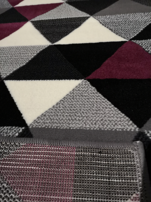 Covor Luna 120 x 170 Geometric Gri/Violet 50.3430 56915 [4]