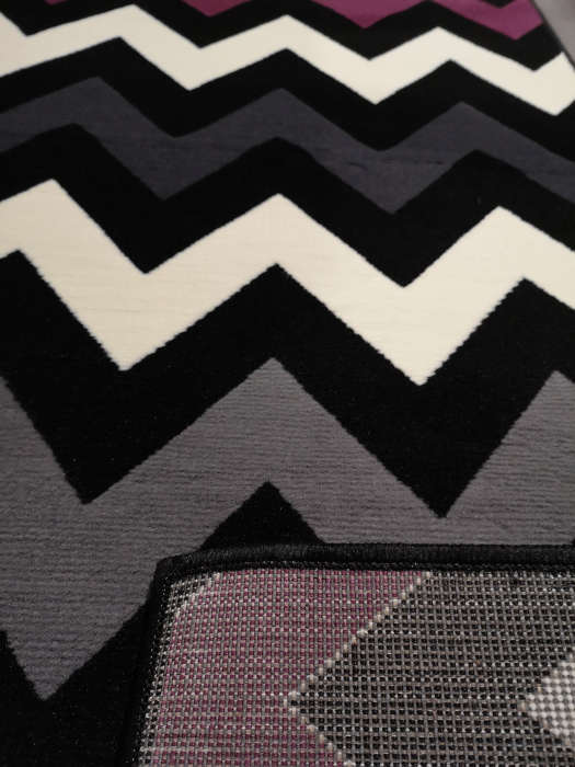 Covor Luna 120 x 170 ZigZag Gri/Mov 50.3369 56945 [3]