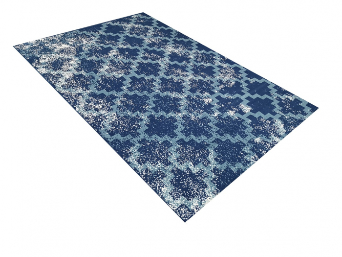Covor Luna, 80 x 150, Albastru/Alb, 50.3973 94955 [5]