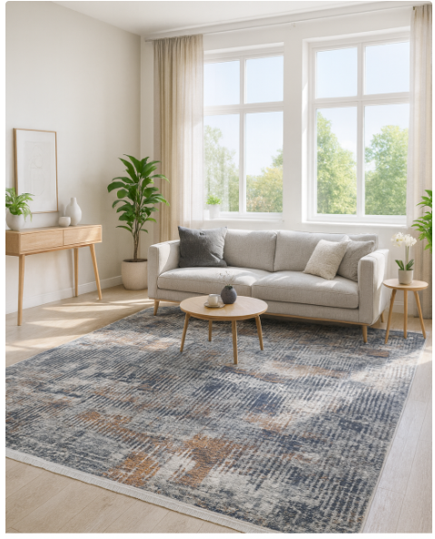 Covor modern Allure , Gri Albastru Terra , 17046A [1]