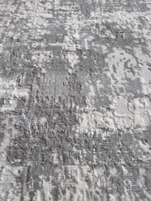 Covor modern Star, Gri Gri Deschis 3705A, Living, Dormitor, Hol [4]