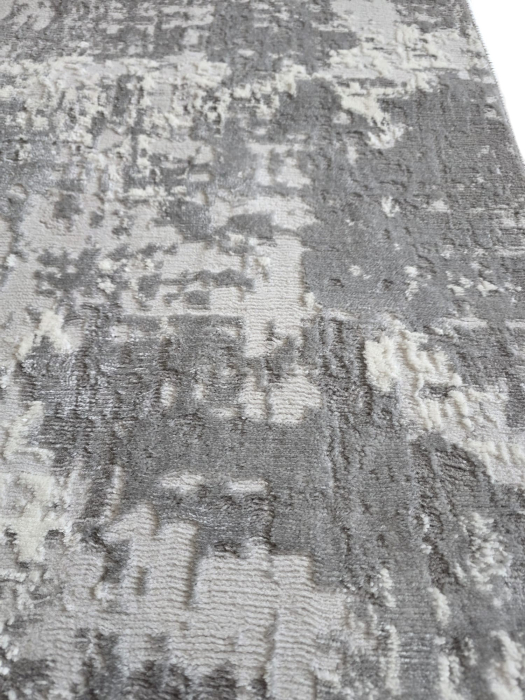 Covor modern Star, Gri Gri Deschis 3705A, Living, Dormitor, Hol [7]