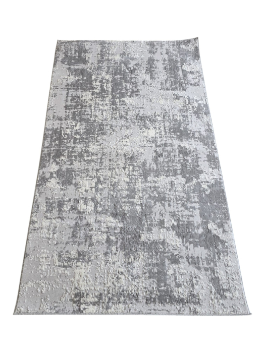 Covor modern Star, Gri Gri Deschis 3705A, Living, Dormitor, Hol [2]