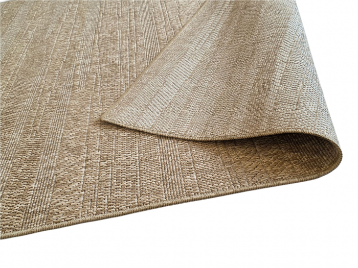 Covor modern Sisal, tip iuta, Bej Bej Inchis 8003A, Living, Dormitor, Hol, Bucatarie, 200 x 290 cm [7]