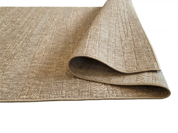 Covor modern Sisal, tip iuta, Bej Bej Inchis 8003A, Living, Dormitor, Hol, Bucatarie, 200 x 290 cm [3]