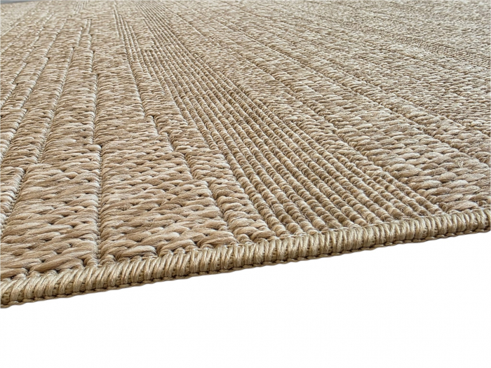 Covor modern Sisal, tip iuta, Bej Bej Inchis 8003A, Living, Dormitor, Hol, Bucatarie, 200 x 290 cm [4]