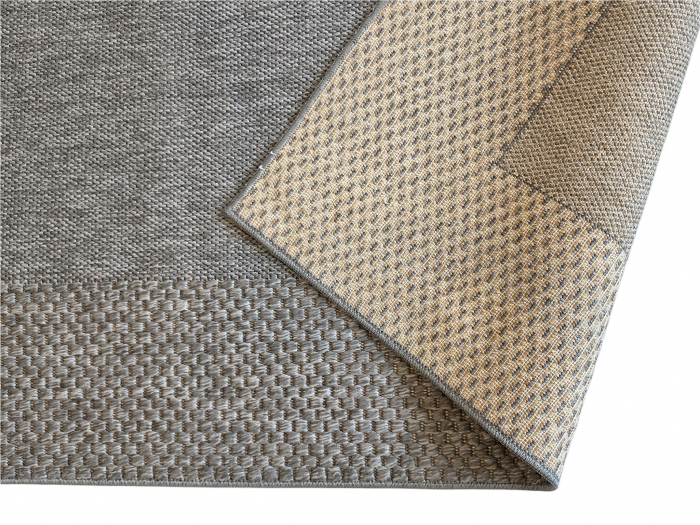 Covor modern Sisal, tip iuta, Gri Inchis 0006A, Living, Dormitor, Hol, Bucatarie, 125 x 200 cm [6]