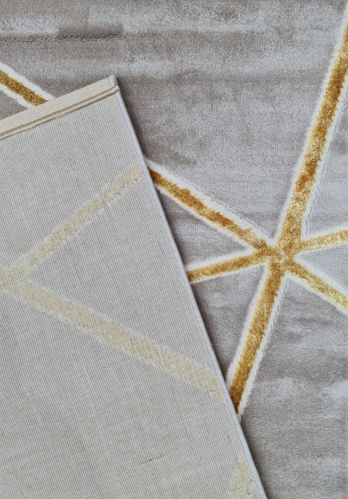 Covor Pera, 60 x 200 Bej/Auriu 0402A [4]