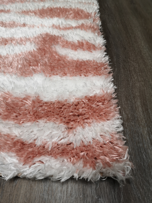 Covor Plush, 120 x 170, Roz/Crem, 0007A [4]