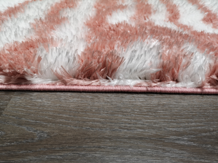 Covor Plush, 200 x 290, Roz/Crem, 0007A [6]