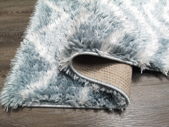 Covor Plush, 200 x 290, Albastru/Crem, 0009A [5]