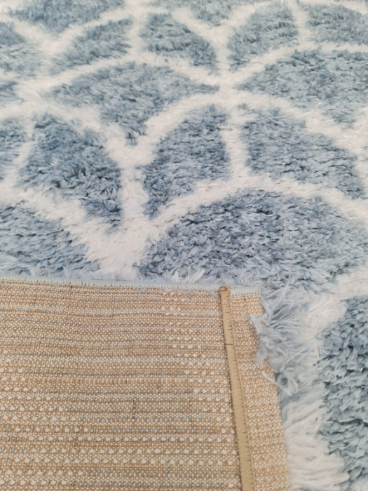 Covor Plush 160 x 230 Crem/Albastru 0008A [3]