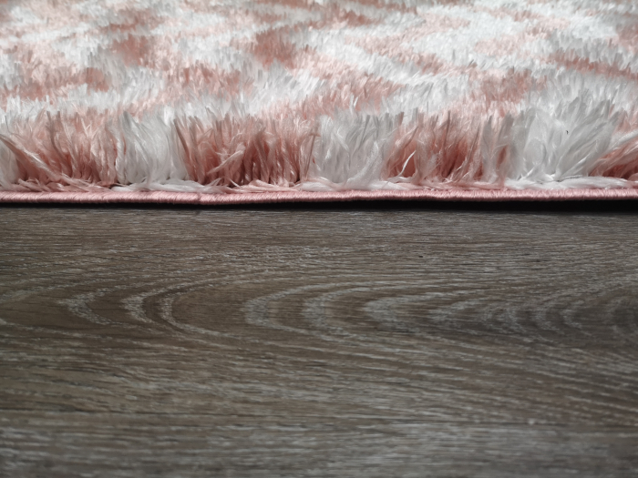 Covor Plush, 133 x 190, Crem/Roz, 0009A [2]