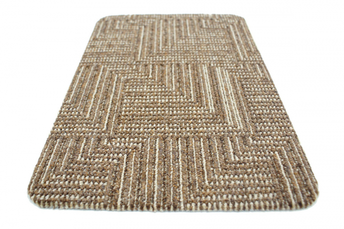 Covor Polar, 133 x 190, Maro Inchis-Crem Antiderapant, [2]