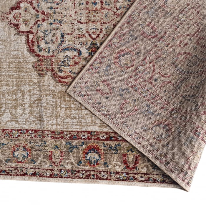Covor Rakkas, 160 x 230 Bej/Bordo 0142A [4]