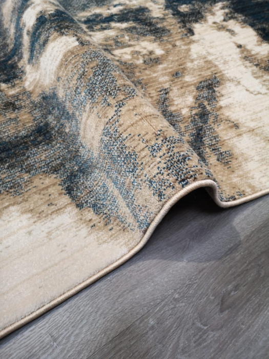 Covor Rakkas, 80 x 150 Crem/Albastru Inchis 0068A [6]