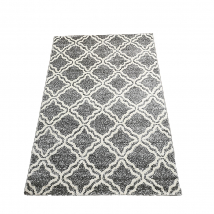 Covor Twist, 160 x 230 Gri Deschis/Alb-Crem 1924A [1]
