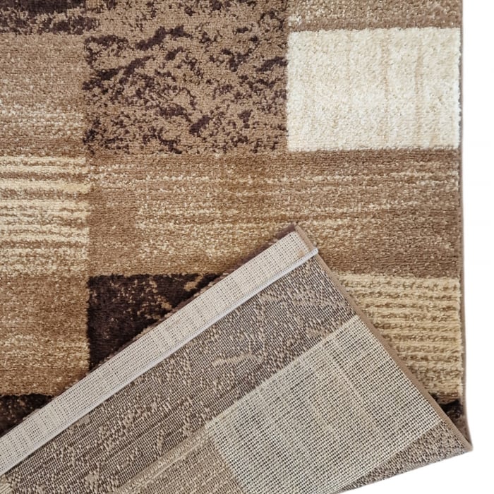 Covor Twist, 1835A, Bej Inchis Maro, 120 x 170 cm [4]