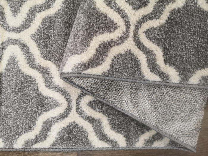 Covor Twist, 120 x 170 Gri Deschis/Alb-Crem 1924A [3]