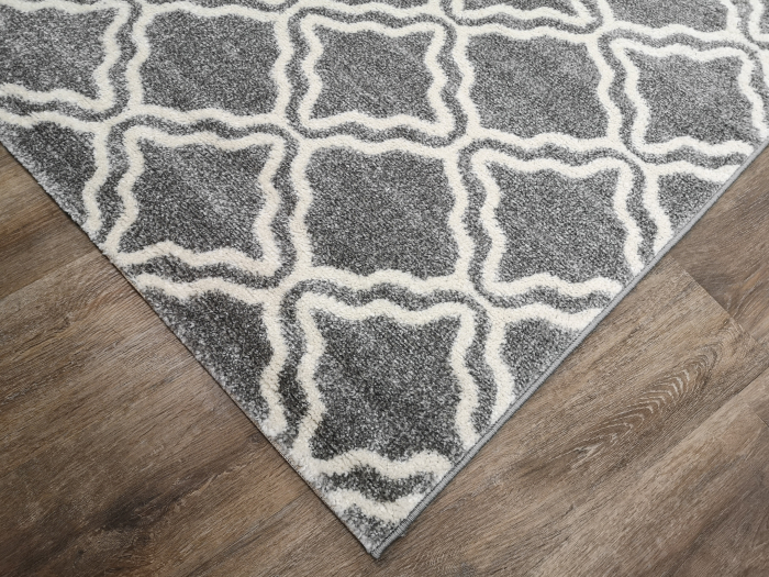 Covor Twist, 120 x 170 Gri Deschis/Alb-Crem 1924A [5]