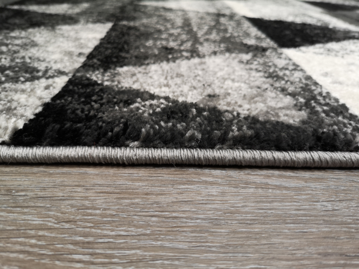 Covor Twist, 80 x 150 Gri/Negru Geometric 1752A [5]