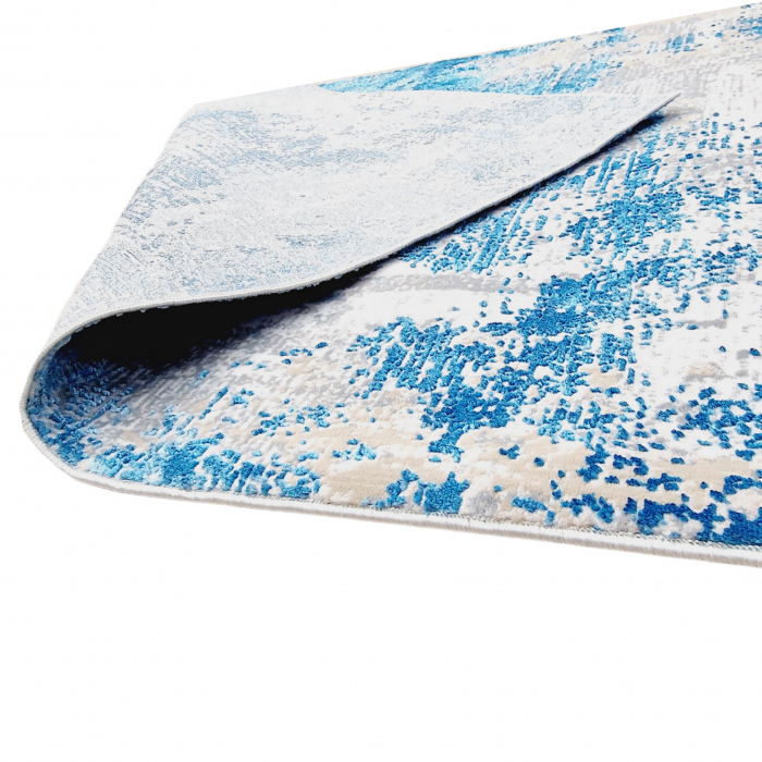 Traversa antiderapanta, Truva 00054, 80 x 140, Albastru, Grosime 5 mm [7]