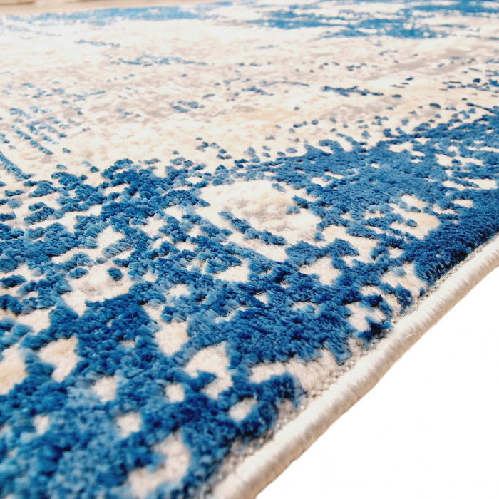 Traversa antiderapanta, Truva 00054, 80 x 140, Albastru, Grosime 5 mm [6]