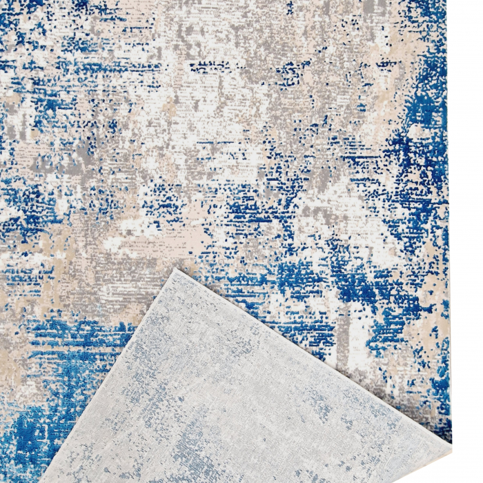 Traversa antiderapanta, Truva 00054, 80 x 140, Albastru, Grosime 5 mm [3]