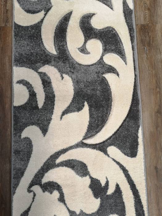Traversa Carvino, 80 x 250 Gri Deschis/Alb-Crem 0890A [2]
