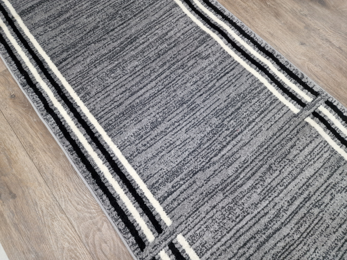 Traversa Twist, 80 x 300, Gri/Negru, 1904A [5]