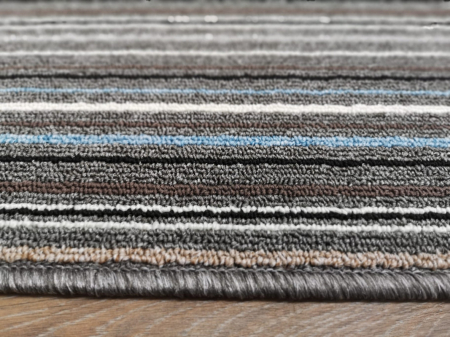 Covor Antiderapant Areti 80 x 150 Gri Inchis - Albastru Deschis [1]