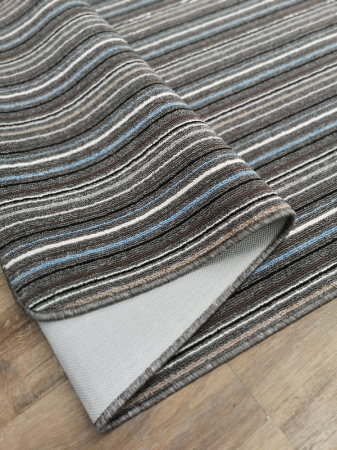 Covor Antiderapant Areti 80 x 150 Gri Inchis - Albastru Deschis [3]