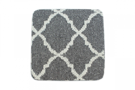 Covor Antiderapant Cardiff 100 x 150 Gri Inchis-Alb [0]