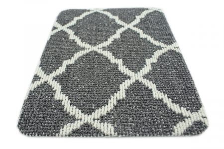 Covor Antiderapant Cardiff 100 x 150 Gri Inchis-Alb [1]