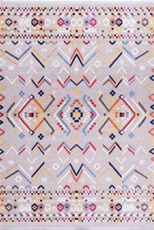 Acasa - Covor Antiderapant Bolero, Multicolor Gri 70400, 200 x 290 cm, Grosime 3 mm