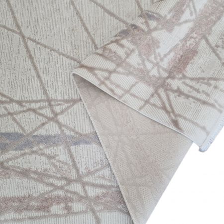 Covor antiderapant modern Bonny , 00103, 200 x 290 cm, Crem Ivory, Grosime 5mm [1]