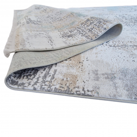 Covor antiderapant modern Myra, 00088, 80 x 150 cm, Gri Verde Aqua, Grosime 5mm [1]
